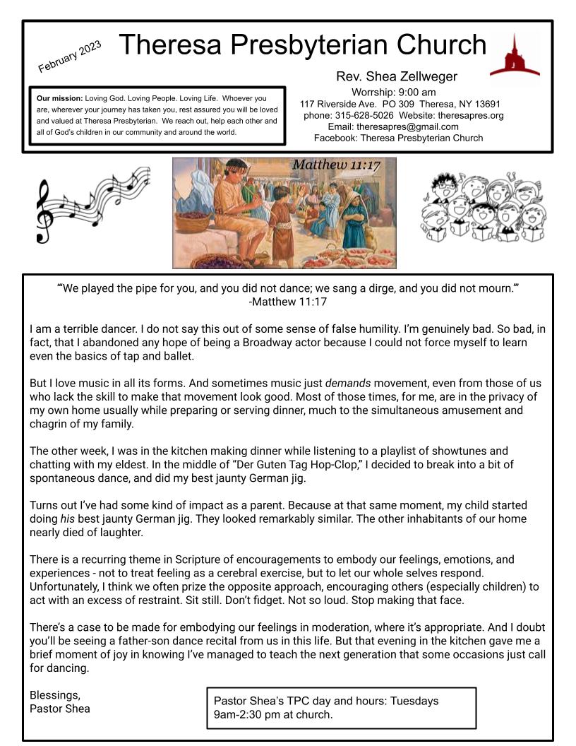 February 2023 Newsletter Page 1